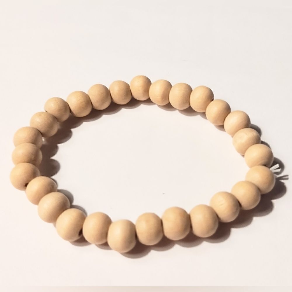 Men's‎ bracelet beaded beads brown new d52